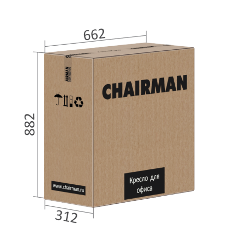 Кресло Chairman ДОМ 951 Ткань велюр