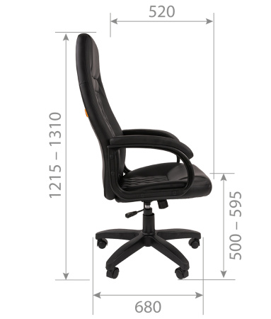 Кресло офисное CHAIRMAN 950LT пластик, экокожа