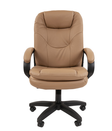 Кресло Chairman 668 LT экокожа, бежевое