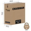 Кресло Chairman 668 LT Экокожа, черный пластик