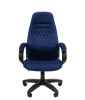 Кресло Chairman ДОМ 951 Ткань велюр T-82 синий