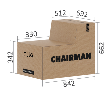 Кресло руководителя Chairman 653М Кожа