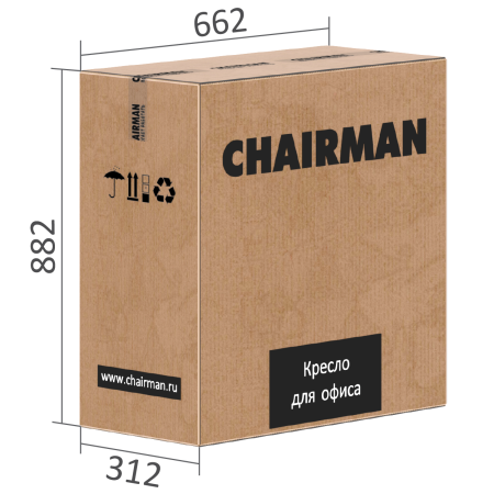 Кресло офисное CHAIRMAN 950LT пластик, экокожа