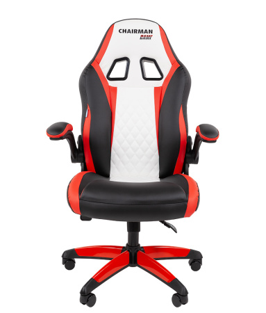 Кресло игровое Chairman Драйв 15 черный / красный / белый