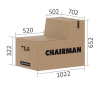 Кресло руководителя CHAIRMAN 424 WD Кожа